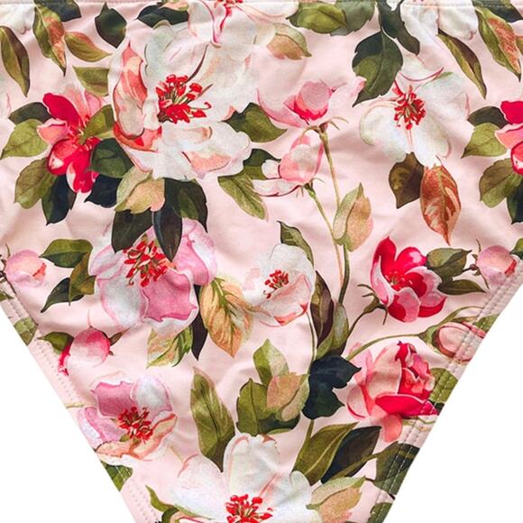 ANTONIO MELANI NWT Green Leaf & Pink Rose Floral Bikini SET – Large - Picture 8 of 10